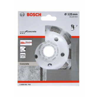 Bosch Diamanttopfscheibe Expert for Concrete Hohe Lebensdauer 125 x 22,23 x 5 mm-Beschreibung lesen