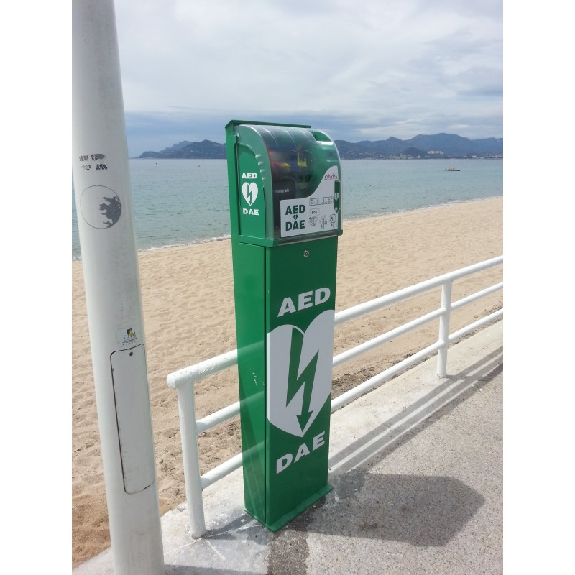 Aluminium-Standfuß für Defibrillator-Beschreibung lesen