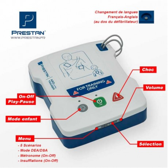Défibrillateur de formation ultra trainer PRESTAN-Lire la description