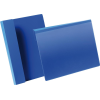 Durable Kennzeichnungstasche B297xH210 mm A4 quer blau, mit Falz VE 50 Stück