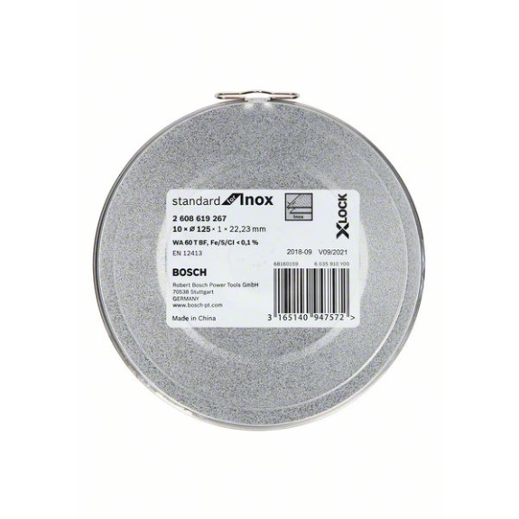 Bosch X-LOCK Trennscheibe Standard for Inox 10 x 125 x 1 x 22,23 mm, gerade, 10-Beschreibung lesen