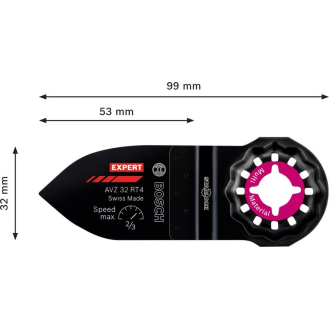 Bosch EXPERT Sanding Finger Coarse AVZ 32 RT4 Schleiffinger, 32 x 50 mm-Beschreibung lesen