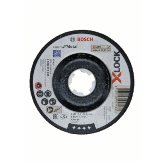 Bosch X-LOCK Expert for Metal 115 x 6 x 22,23 Schruppscheibe gekrpft-Beschreibung lesen