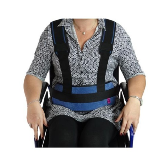 Ceinture abdominale, tissu rembourré avec bretelles-Lire la description