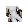 Attache-poignets rembourré fermeture IronClip (la paire)