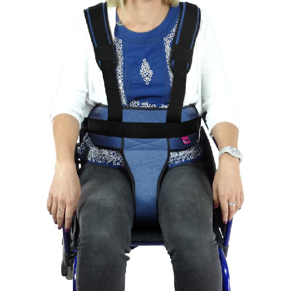 Ceinture pelvienne, tissu rembourré avec bretelles-Beschreibung lesen