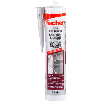 FISCHER Sanitärsilicon DSSA 310 grau-Beschreibung lesen