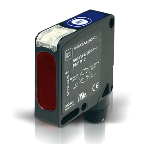 Capteur photoélectrique Cubic 50x50 Emission LED Ultraviolet teach in adjustment Luminescence plastic axial pnp ext teach - M12 - S60-PA-5-U08-PH Capteur photoélectrique Cubic 50x50 Emission LED Ultraviolet teach in adjustment Luminescence plastic axial pnp ext teach - M12 - S60-PA-5-U08-PH-Lire la description