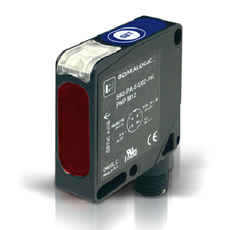 Capteur photoélectrique Cubic 50x50 Emission LED Ultraviolet teach in adjustment Luminescence plastic axial pnp ext teach - M12 - S60-PA-5-U08-PH-Lire la description