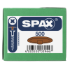 SPAX-S Abdeckkappen mit Kopfbohrung Rehbraun (500St.)