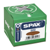 SPAX-S Abdeckkappen mit Kopfbohrung Rehbraun (500St.)