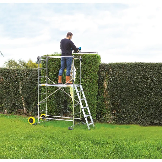 Échafaudage roulant de jardin en aluminium-Lire la description
