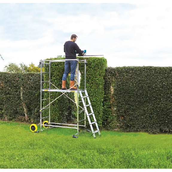 Échafaudage roulant de jardin en aluminium-Lire la description