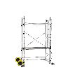 Échafaudage roulant de jardin en aluminium