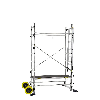 Échafaudage roulant de jardin en aluminium