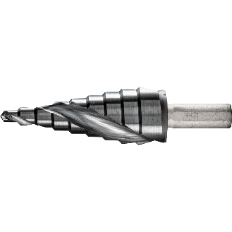 Pferd Stufenbohrer HSS 9 Bohrstufen  4-20mm 3-Flchenschaft- 8 mm HICOAT-Beschreibung lesen