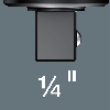 Wera 7772 A Einsteckknarre, umschaltbar, 9x12 mm, 9x12 x 1/4&quot; x 49 mm