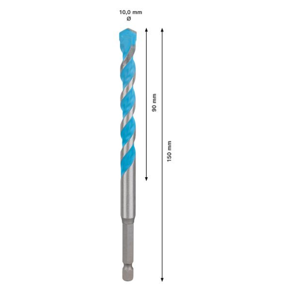 Bosch EXPERT HEX-9 MultiConstruction Bohrer, 10 x 90 x 150 mm-Beschreibung lesen