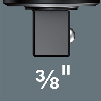 Wera 7772 B Einsteckknarre, umschaltbar, 9x12 mm, 9x12 x 3/8&quot; x 52 mm-Beschreibung lesen