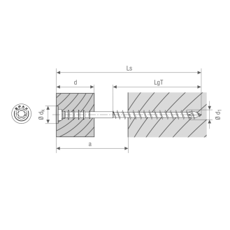 SPAX Justierschraube Flachkopf T30 Halterillen 4CUT WIROX 6x60mm (100)-Beschreibung lesen