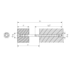 SPAX Justierschraube Flachkopf T30 Halterillen 4CUT WIROX 6x60mm (100)
