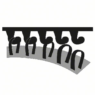Schleifplatte, 102 x 62/93 mm, für PSM 200 AES, mit Kletthaftung-Beschreibung lesen