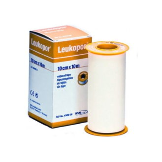 Nastro adesivo ipoallergenico in carta Leukopor 10cm x 10m-Leggi tutto