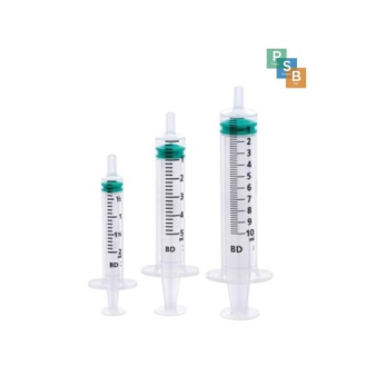 Smaragd Konzentrische Luer 3P Spritze, 10 ml, Box mit 100 Stück - Latexfreie Dichtung, leicht ablesbare Skala und verbesserte Sicherheitsmerkmale-Beschreibung lesen
