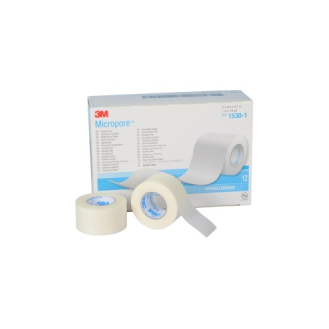 Nastro Chirurgico 3M Micropore, Ipoallergenico, Traspirante, 2,5 cm x 9,14 m, Bianco, Confezione da 12-Leggi tutto