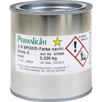PERMALIGHT power langnachleuchtend 3-Komponenten-Epoxid-Farbe für Bodenmarkierungen 1kg-Beschreibung lesen