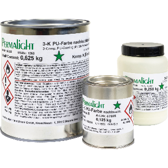 PERMALIGHT power langnachleuchtend 3-Komponenten-Polyurethan-Farbe, Bodenmarkierungen, 1kg/Gebinde-Beschreibung lesen