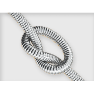 Tube ondulé en acier inoxydable CSST304 recuit, en couronne, pour circuits d'alimentation d'eau DN20 x 30m-Lire la description