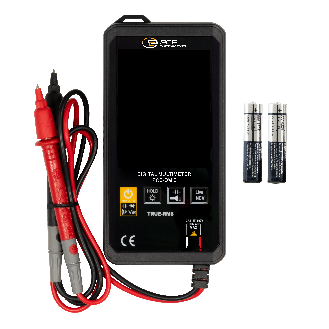 PCE Instruments Digitalmultimeter PCE-DM 6 True RMS / Umgebungstemperatur |automatisch / manuell |LCD groß |Touch-Tasten-Beschreibung lesen