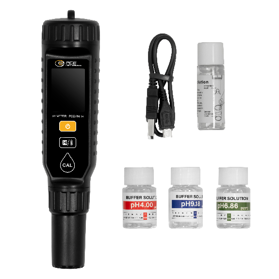 PCE Instruments pH-Tester PCE-PH 14 für wässrige nicht korrosive Medien |bis 14 pH |Kalibrierung automatisch |°C |°F-Beschreibung lesen