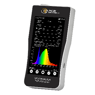 PCE Instruments Spektrometer PCE-PSR 200 |63 Lichtparameter |Farbwiedergabeindex |Farbkoordinaten |Spektralverteilung-Beschreibung lesen