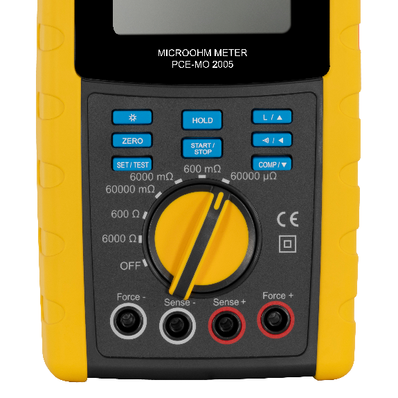 PCE Instruments Ohmmeter PCE-MO 2005 4-Leiter-Messmethode|0 µΩ..6000 Ω |6 wählbare Messbereiche |Widerstand Induktivität-Beschreibung lesen