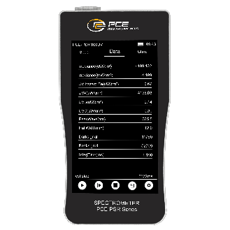 PCE Instruments Spektrometer PCE-PSR 300UV |UV-A |UV-B |UV-C |Farbwiedergabeindex |Farbkoordinaten|Spektralverteilungen-Beschreibung lesen