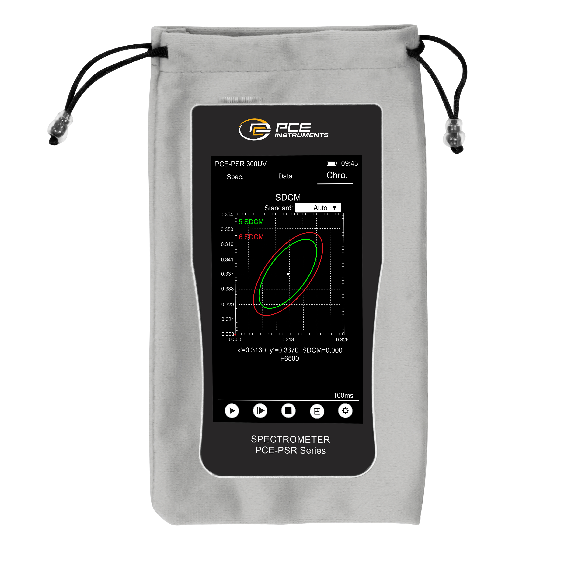 PCE Instruments Spektrometer PCE-PSR 300UV |UV-A |UV-B |UV-C |Farbwiedergabeindex |Farbkoordinaten|Spektralverteilungen-Beschreibung lesen