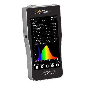 PCE Instruments Spektrometer PCE-PSR 100 |41 Lichtparameter |Farbwiedergabeindex |Farbkoordinaten |Spektralverteilungen-Beschreibung lesen