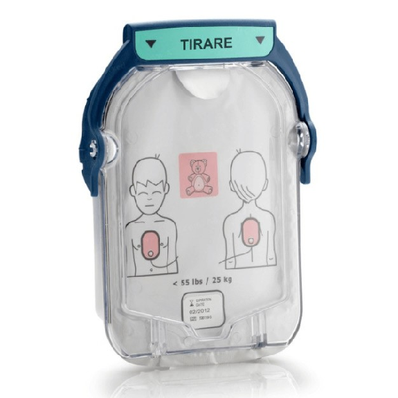 Électrodes de défibrillation PHILIPS Heartstart HS1 - Pédiatrique - Originales Électrodes de défibrillation PHILIPS Heartstart HS1 - Pédiatrique - Originales-Lire la description