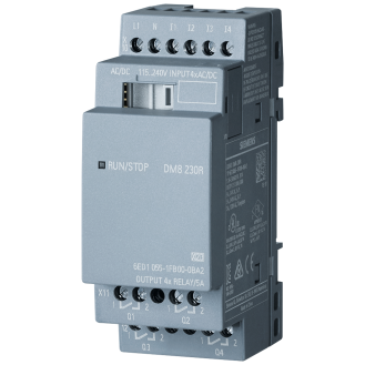 Siemens 6ED1055-1FB00-0BA2 - LOGO! DM8 230R Erweit.-Modul, SV/E/A: 230V/230V/Re-Beschreibung lesen