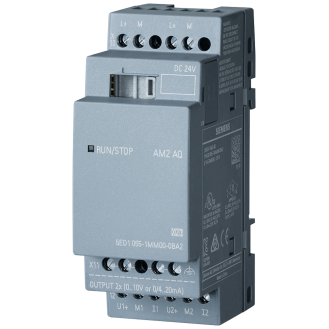 6ED1055-1MM00-0BA2 - LOGO! AM2 AQ Erweiterungsmodul, SV: DC 24V, 2 AA-Beschreibung lesen