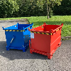Benne à fond ouvrant superposable CIVBB - 500 L, Bleu (RAL 5010)
