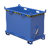 Benne à fond ouvrant superposable CIVBB - 500 L, Bleu (RAL 5010)