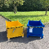 Benne à fond ouvrant superposable CIVBB - 500 L, Bleu (RAL 5010)