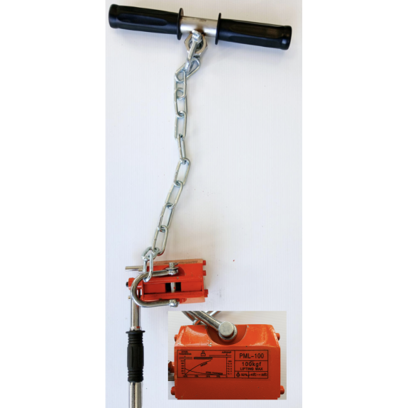 Sollevatore a piastra magnetica controllata per carichi < 100kg-Leggi tutto