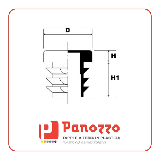 TAPPO IN PLASTICA A LAMELLE TONDO PER TUBI D.102X2-4mm - Prezzo per multipli di 20 pz.-Leggi tutto