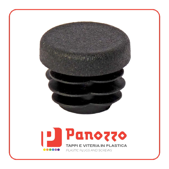 TAPPO IN PLASTICA A LAMELLE TONDO PER TUBI D.10X1-2mm - Prezzo per multipli di 100 pz.-Leggi tutto