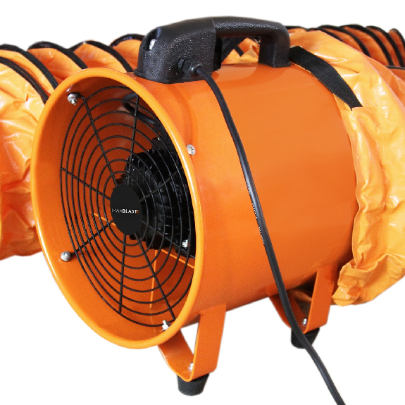 Ventilateur Industriel 250mm 320W avec conduit de 6m-Lire la description