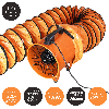 Extractor de Polvo 250mm 320W con un Conducto de 6m